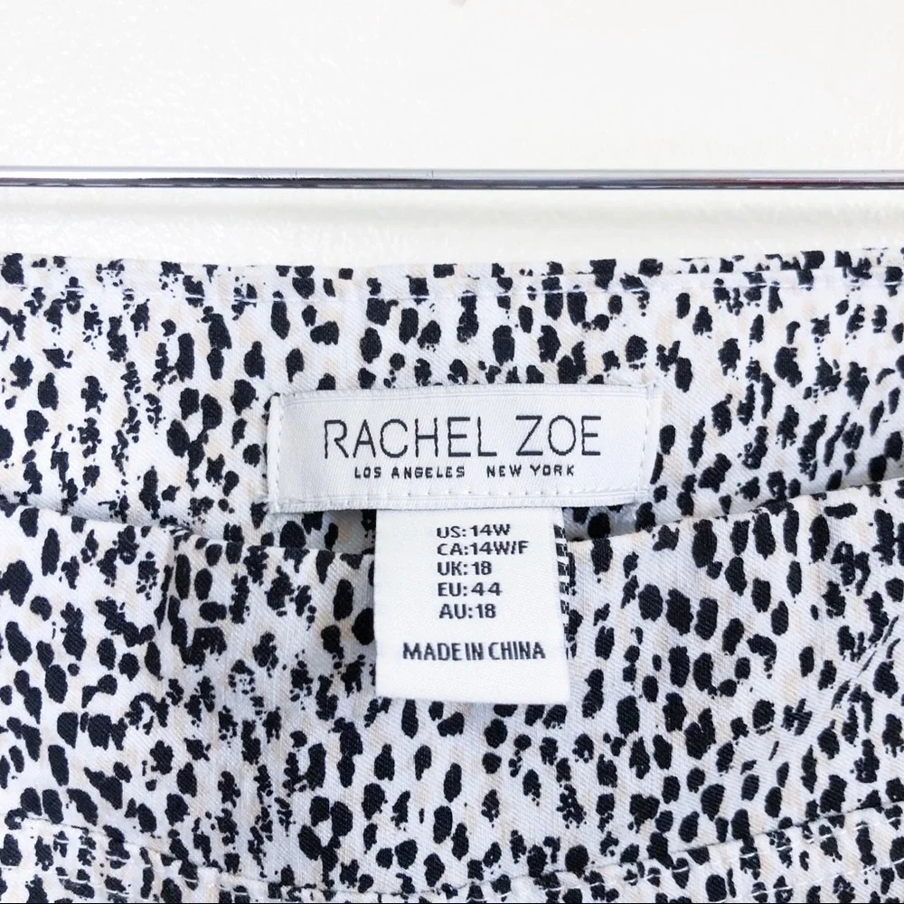 rachel zoe | animal print cigarette pants 14W